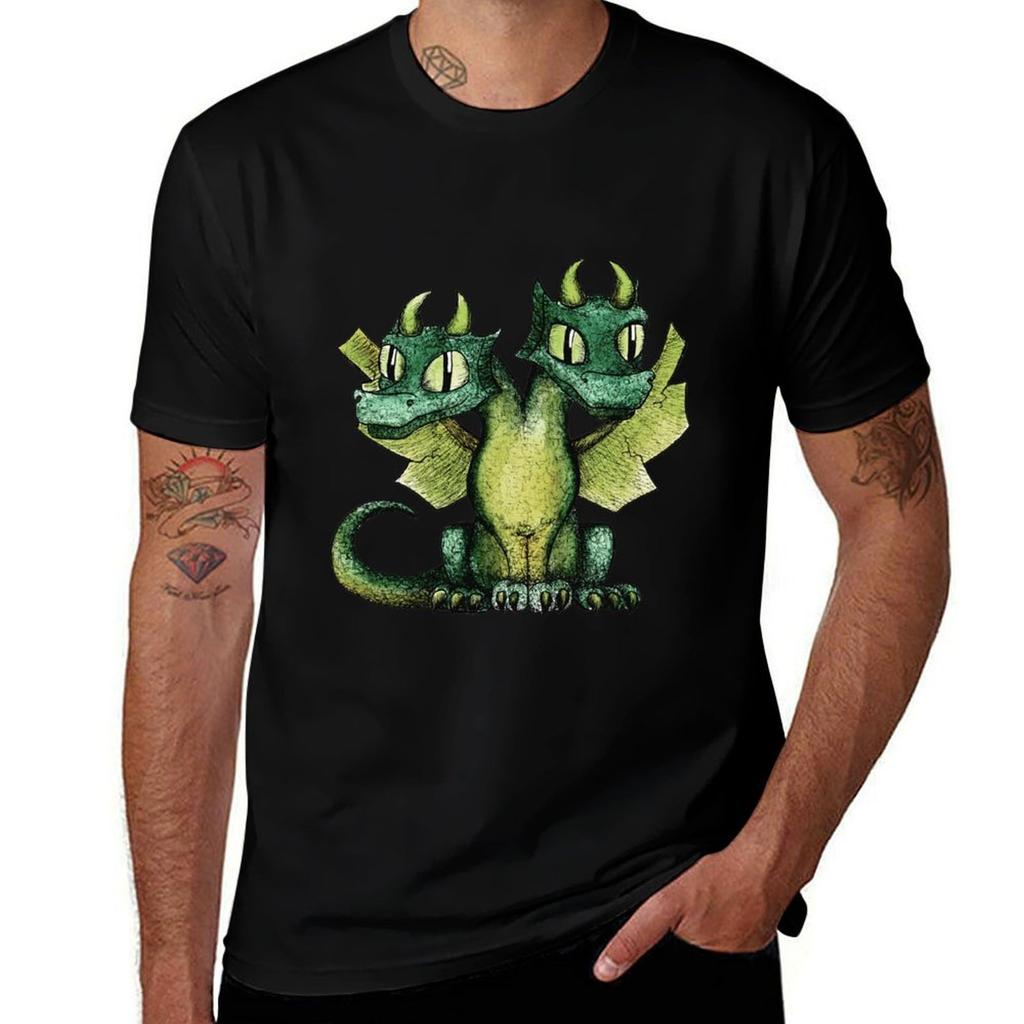 Twoheaded Dragon Tshirt Outdoor Working Tshirt