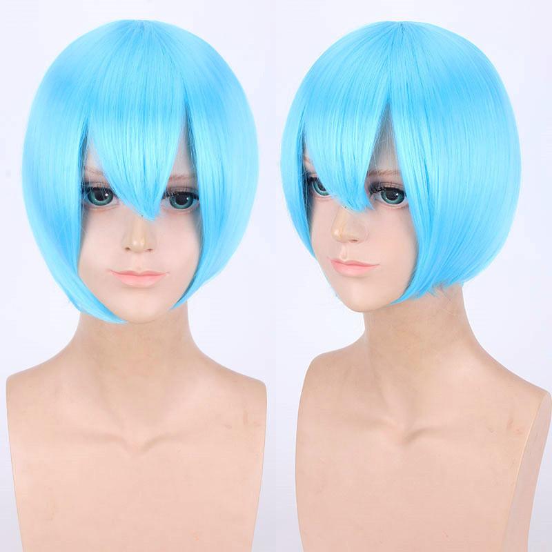 European American Cosplay Wig Multi Colored Versatile Face Hugging Short Hair Black White Bobo Headband