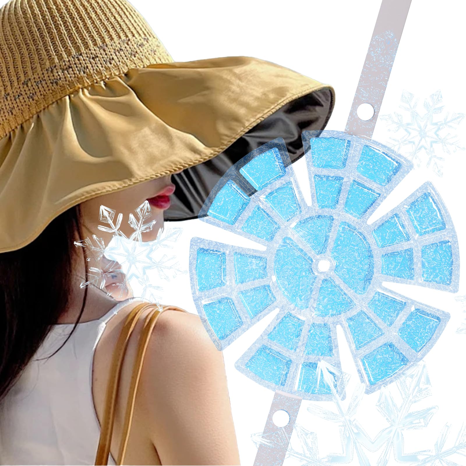 

Ледяная голова Тепловой удар Ледяная голова Охлаждает до шеи Подарок для детей и взрослых [2025 Ультралегкий 130 г] Шляпа, Рюкзак, Охладитель, Профилактика, Снаряжение, синий