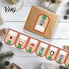 Present Sealing Stickers 250PCS/Roll Christmas Tags, Self Adhesive Labels with Writing Surface, Holiday Envelope Seasonal Packaging for Decorative