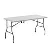 Folding Plastic Table Heavy Duty Portable Fold in Half Banquet Table for Party Picnic Camping Wedding Event Dining