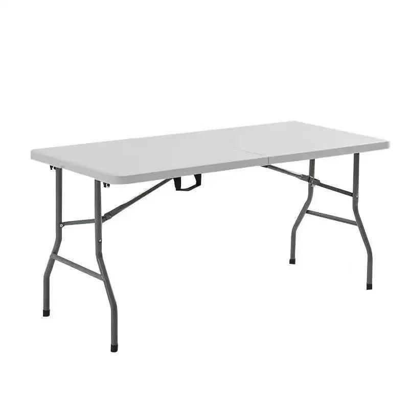 Folding Plastic Table Heavy Duty Portable Fold in Half Banquet Table for Party Picnic Camping Wedding Event Dining