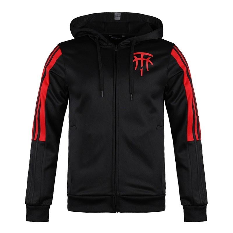 adidas TMAC HOODIE Basketball Hooded Jacket Black Men s DZ0823 XL
