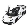 1/18 Lamborghini Aventadors SVJ 63 Alloy Racing Car Model Diecasts Metal Toy Sports Vehicles Car Model Sound and Light Simulation Kids Gifts