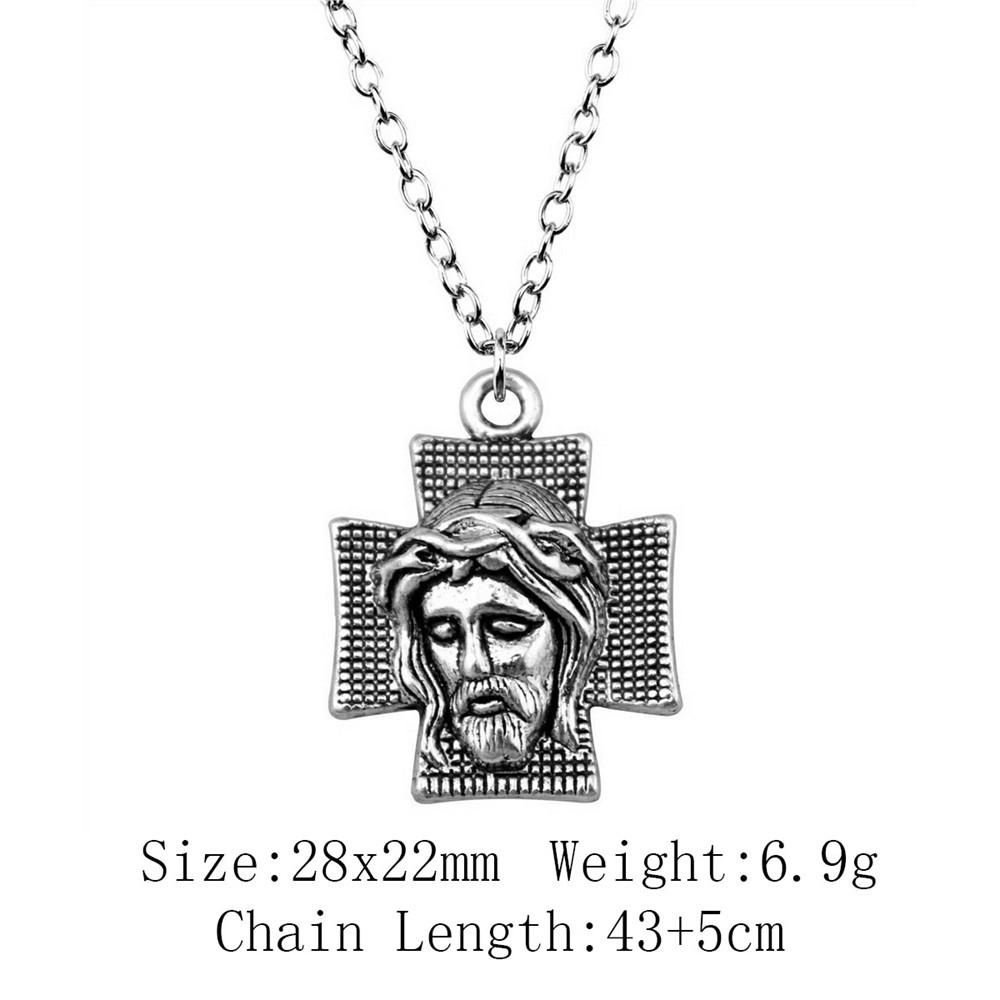 Birthday Gifts Boho Necklace Cross Skull Necklace On The Neck 43cm Chain Women's Bag Long Necklace