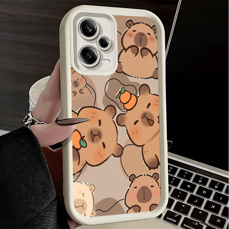 Funny Capybara Cartoon Cute Soft Phone Case for Xiaomi Poco X7 X6 X5 Pro X4 Gt X3 F7 Ultra M8 M7 Redmi 15C 15 14C 13 13C 12 12C