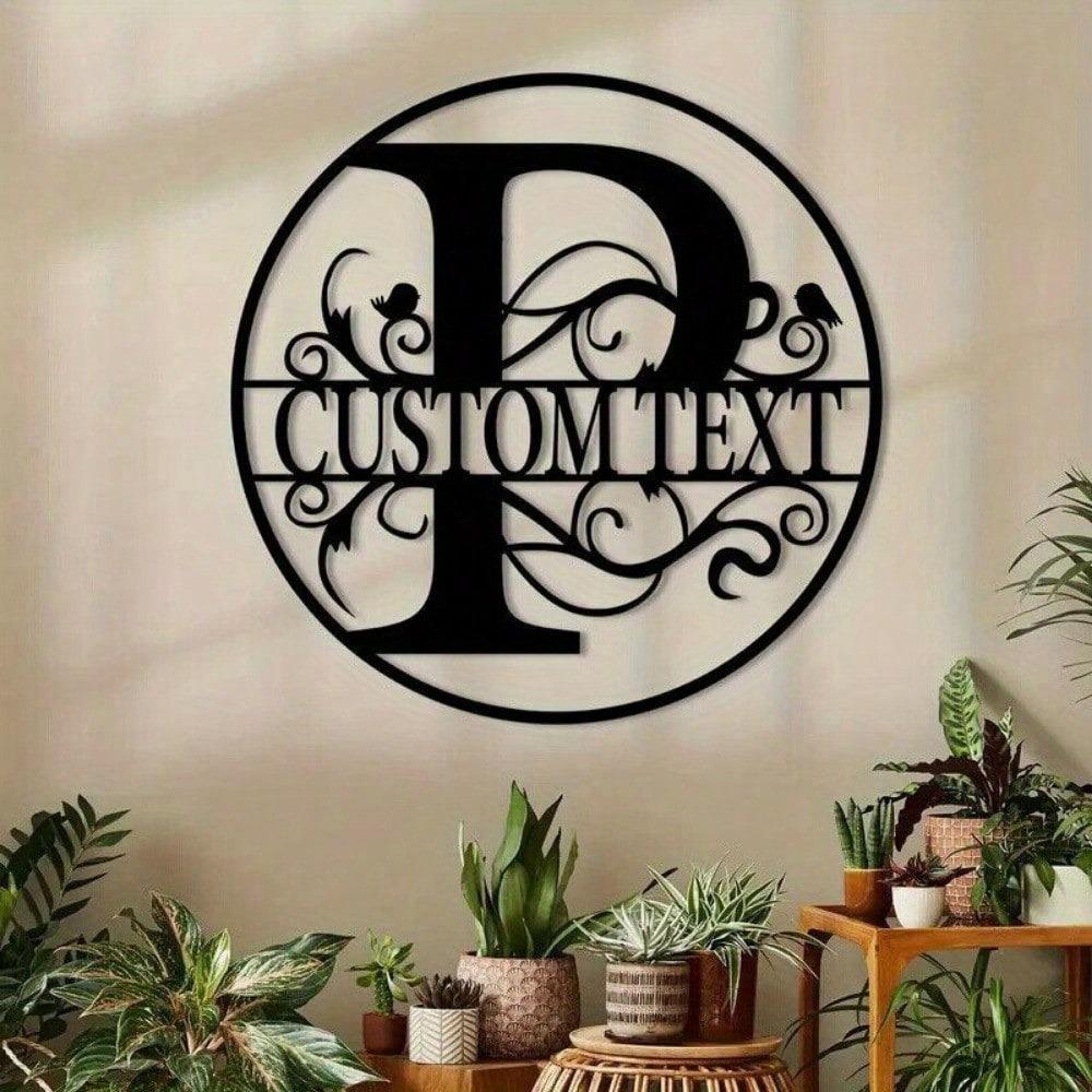 Custom Metal Letter Sign, Personalized Name Plate for Wall Decor, Birthday Gift, Housewarming, Wedding, Party Decoration