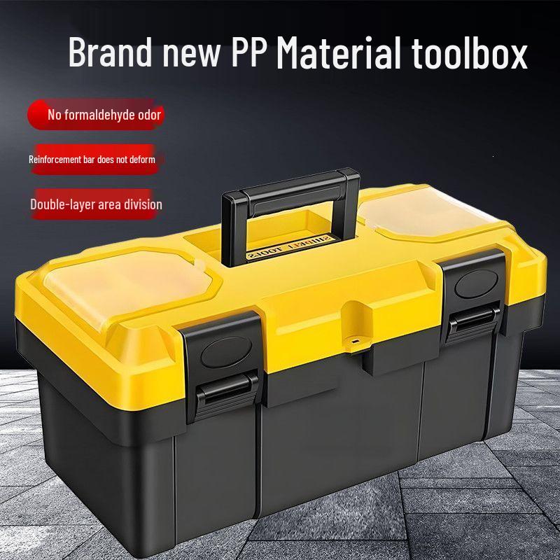 Multifunctional Toolbox: Portable, Large-Capacity Storage for Household and Industrial Hardware Tools