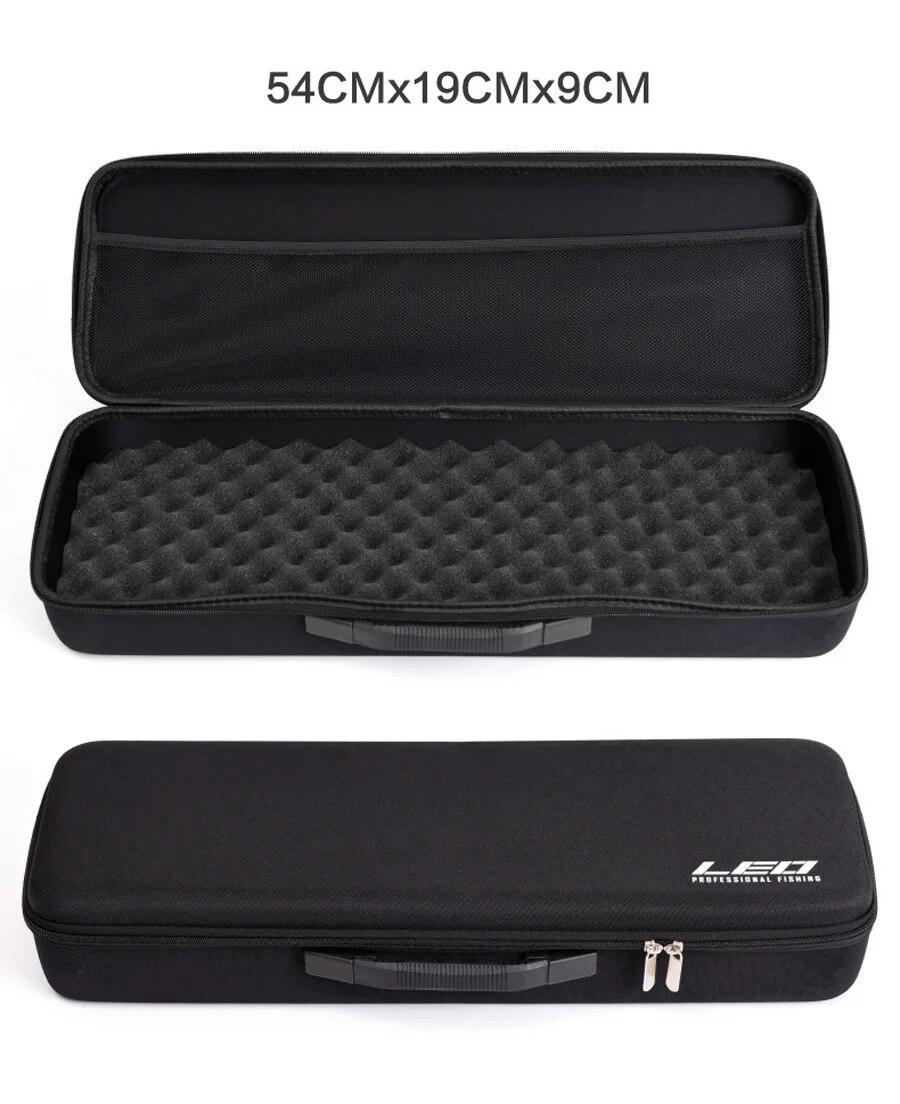 

Сумка для хранения удочки и катушки с твердым корпусом из ЭВА, портативный чехол для удочки, держатель-переноска, органайзер для хранения инструментов для рыболовных снастей чёрный