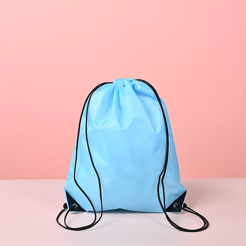 Waterproof Polyester Drawstring Sports Backpack for Outdoor Use
