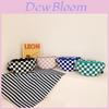 Stylish Black Green Pink And Blue Canvas Children's Chest Bag With Checkerboard Design Ideal For Everyday Use