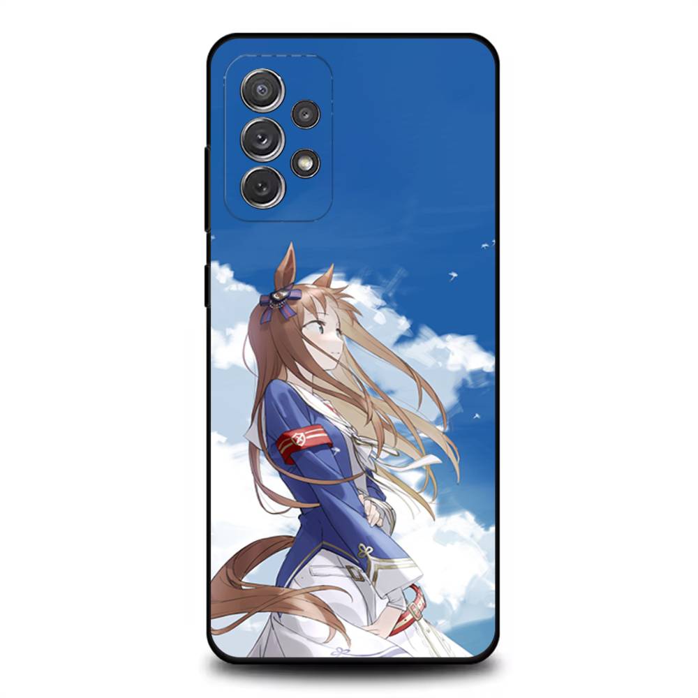 

Uma Musume Pretty Derby Phone Case For Samsung S 25,24,23,22,30,21,10,9,Ultra,Plus,Lite,FE,4,5G Black Soft Case SamsungS25