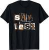 Brown Say Less Brown Color Graphic T- Shirt