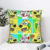 Tylers And Snowi Gaming Square Pillow Cases Game Anime Cushion Cover Funny Polyester Decorative Pillowcover for Sofa 18"x18"