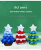Platinum Silicone Christmas Tree Stacking Toy for Kids - DIY Educational Building Blocks & Holiday Ornament