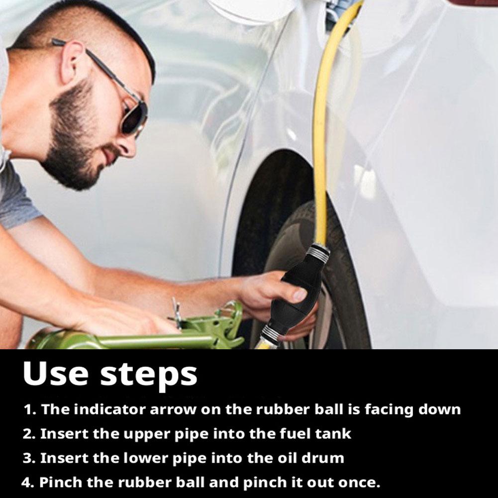 6/8/10/12mm Evrensel Yakıt Pompası Kauçuk Manuel Sıvı Yağ Aktarım Pompası Benzin Dizel El Pompası Ampulü Araba Deniz Dıştan Takma Motor için