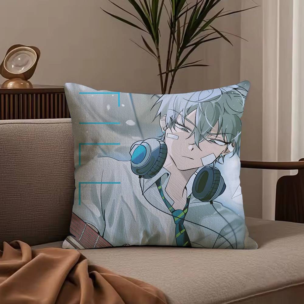 A-Alien S-Stage lvan Pillow Case Anti-dustmite Pillowcase Invisible zipper silky short plush Sofa cushion cover