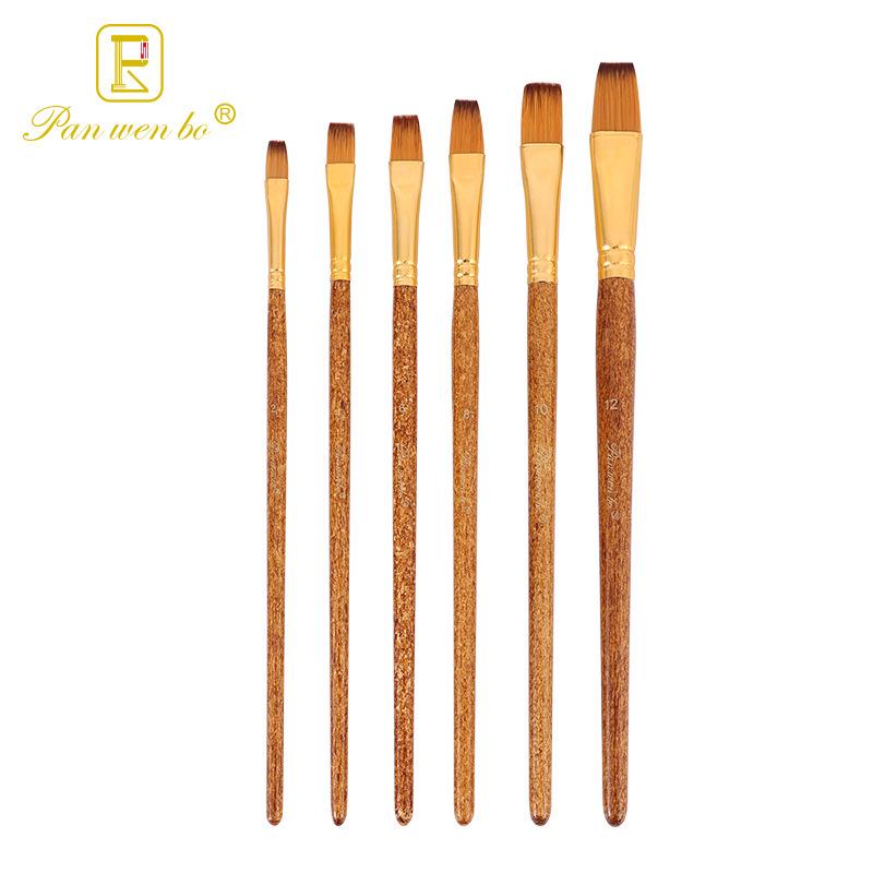 Set di 6 pennelli per pittura in nylon cross-border con gesso ad acqua e materiali artistici fai da te