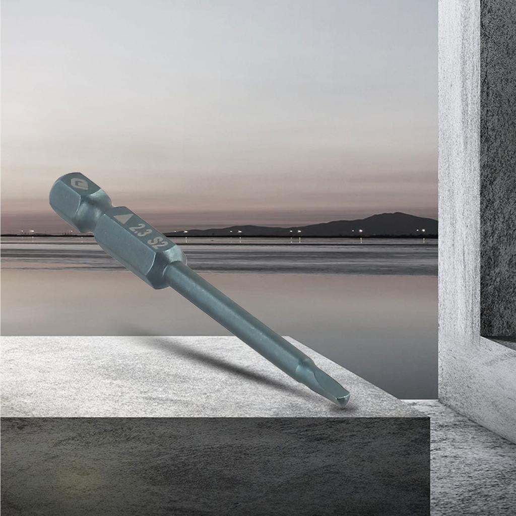 Triangle Screwdriver Bit Wide Using Dark Blue Electric