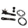 170mm Aluminum Alloy Bike Crank Arm Set 104 BCD with Bottom Bracket 34T Narrow Wide Chainring 32?34T Guard Disc for Road Mountain Bike