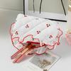 New Cute Women Cosmetic Bag Korean Cherry Print Makeup Bag Travel Toiletry Bag Sundry Storage Organzier Handbag for Girls