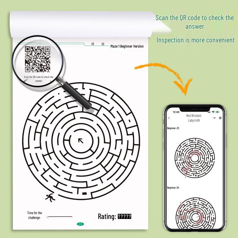 Focus Maze Puzzle Book for Elementary Students: Enhance Thinking and Attention Skills