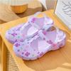 Summer new printed hole shoes women's sandals women's jelly shoes women's slippers slip-resistant women's bag head cool slippers
