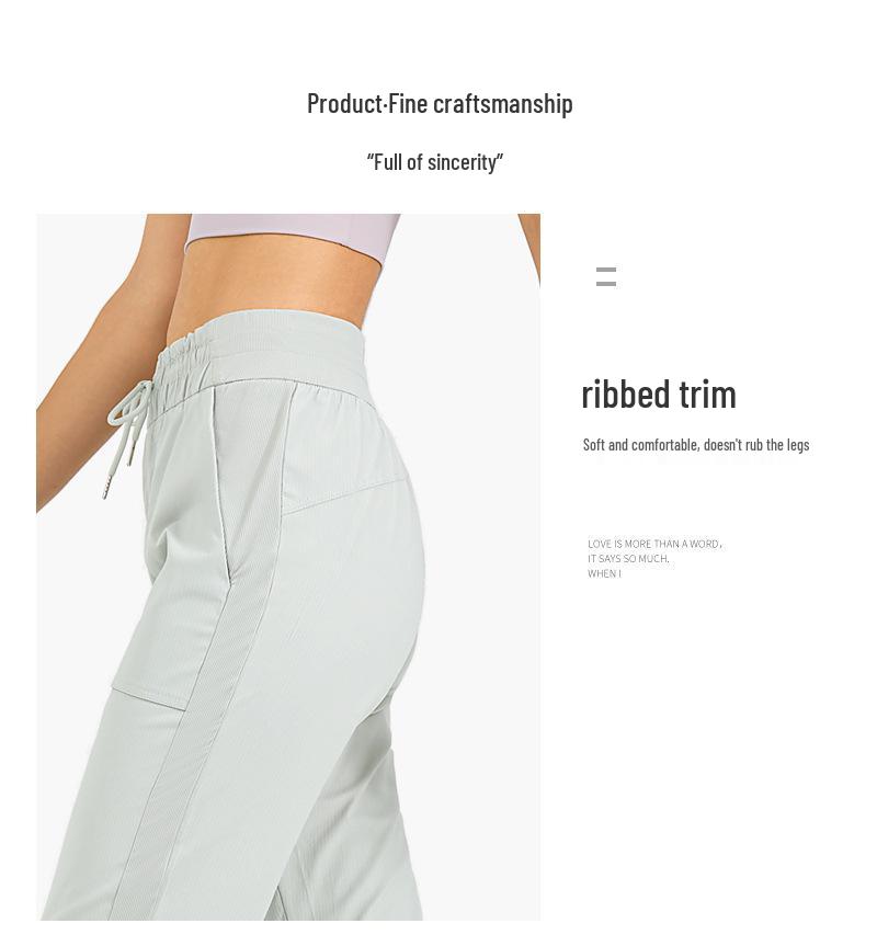 Women's Body Shaping Casual Running Pants with Drawstring Pockets - Breathable Yoga Fitness Trousers