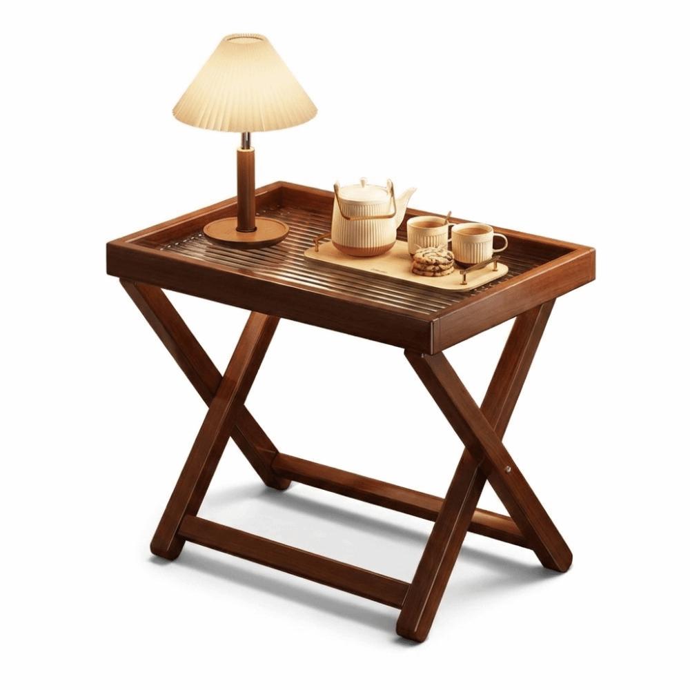 Stabile Basis Holz Kleiner Tisch Stabil Mini Beistelltisch Tisch Klappbarer Couchtisch Camping Terrasse
