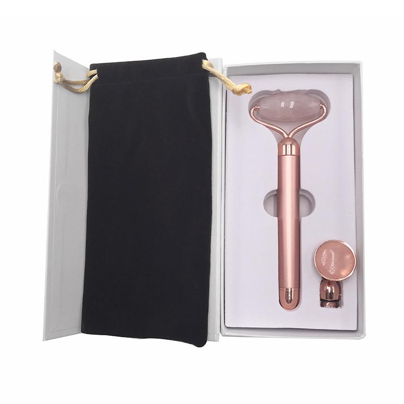 

Набор из 2 предметов Роллер и Гуа Ша для лица, шеи, глаз, смола, инструмент для массажа лица, уход за здоровьем, скребок, инструменты для красоты и ухода за кожей розового золота