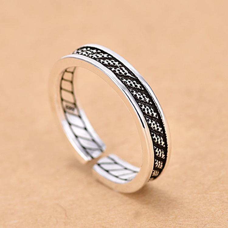 925 Sterling Silver Ring AAA Zircon Adjustable Simplicity Fashion Exquisite Women Jewelry Accessories Wedding Party Gift