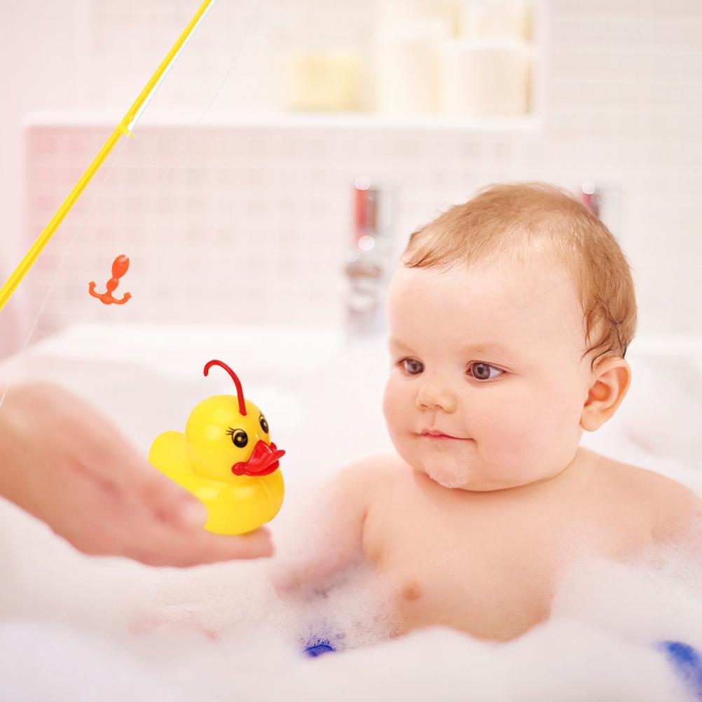 9 Stück/Set Induktions-Enten-Angelspiel Badespielzeug Teich-Pool-Spielzeug Kinder Lernspielzeug Vorschulspielzeug