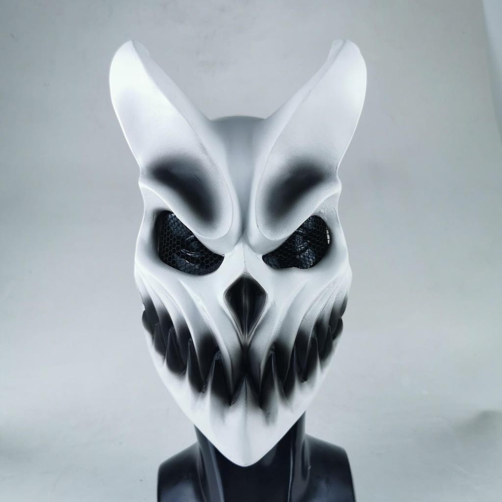 Mască PVC cu Gură Mobilă - Recuzită Petrecere de Halloween Trupa Rusă Deathcore