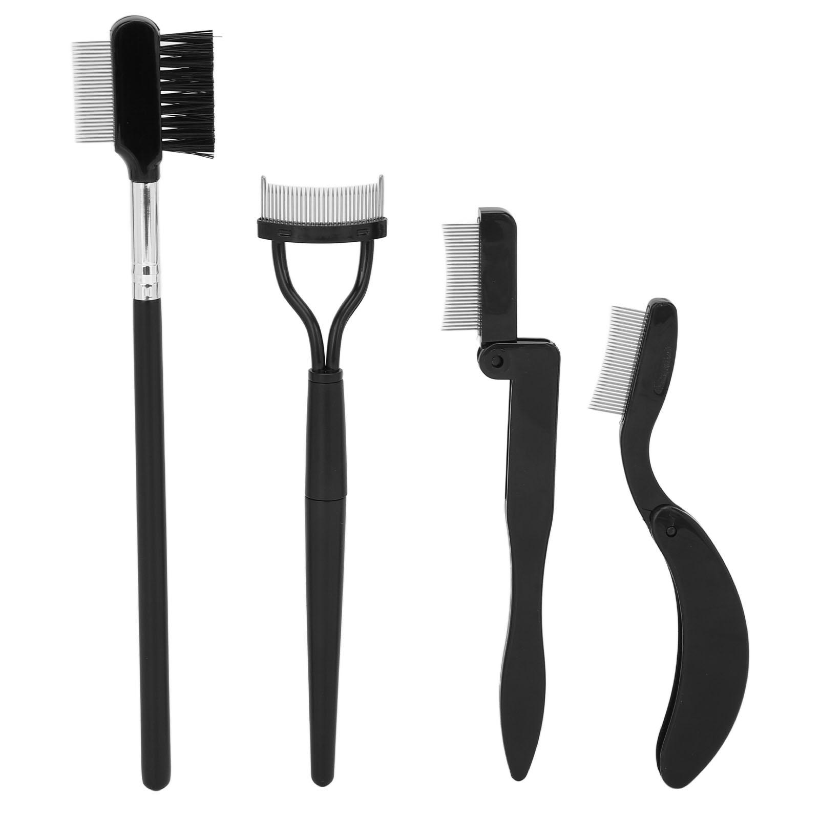 

4 шт. складной гребень для бровей, разделитель ресниц, щеточка для ухода, портативный инструмент для макияжа для девушек и женщин