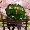 1pc Dragonfly, Flowers Automatic Open/Close Umbrella with Windproof, 8-Rib Sturdy Canopy, Durable Ribs, Fashionable Design1175A