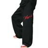 Graue Hip-Hop-Jazzhosen im amerikanischen Stil: Bestickte Herbst-Jogginghosen mit weitem Bein und lockerem Schnitt