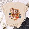 Gilmore Girls T-shirts Women Manga Graphic Harajuku Tee Girl Japanese Clothes Summer T-Shirts Fashion Short Sleeve Tops