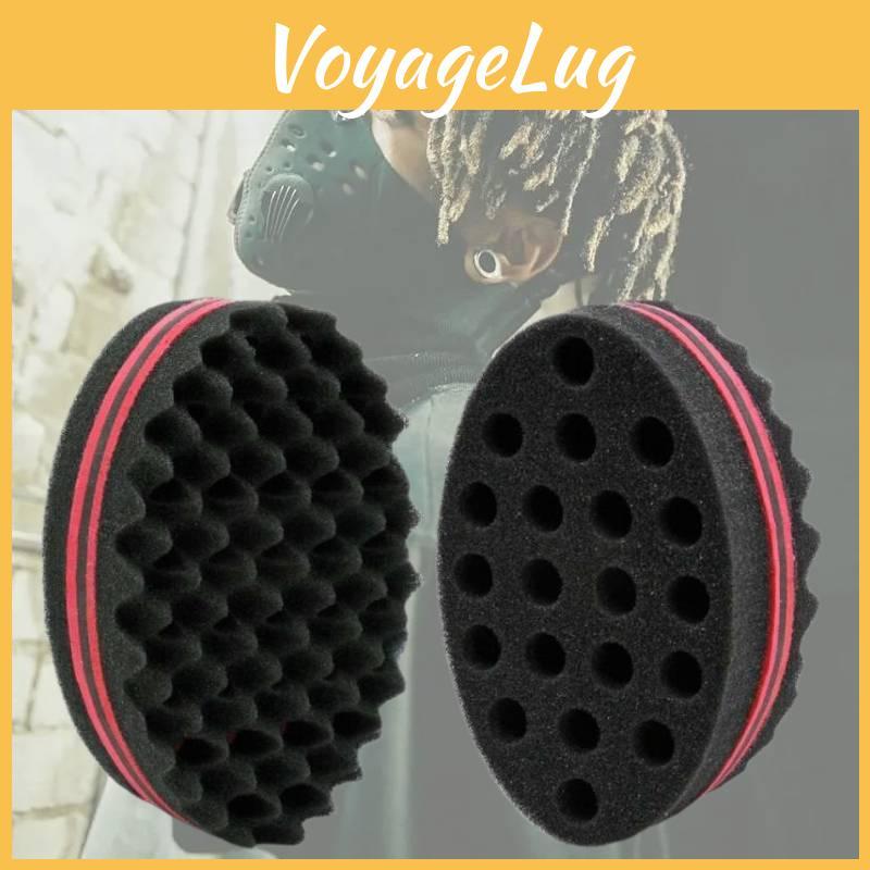 Oval Afro Curling Sponge For Styling And Defrizzing 145x95x55mm Dual Use