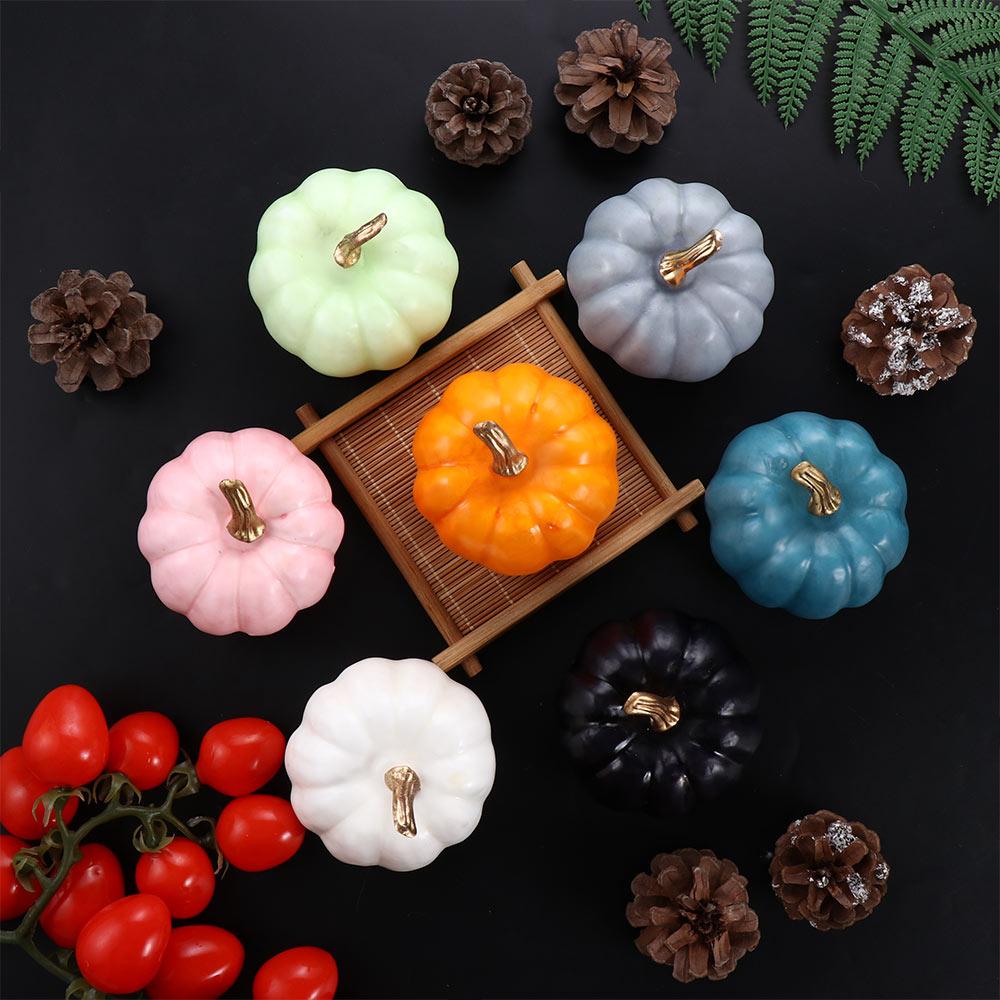 Craft Ornament Artificial Pumpkin Halloween Decoration Fall Harvest Decor Simulation Pumpkin Model