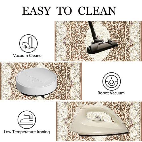 Kitchen Rug, 80 x 180 cm (32.2 x 76.6 inches), Long, Anti-Slip, Anti-Slip, for Safety of Children, Seniors, and Pets, Compatible with Underfloor Heati