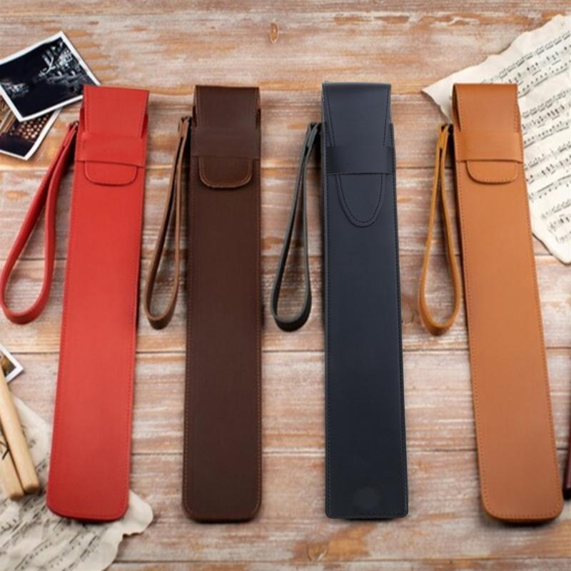 Drumstick Protective Case PU Leather Portable Drumsticks Storage Pouch Waterproof Drum Stick Bag Easy to Carry
