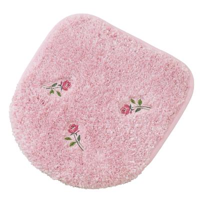 Senko Süße Rose Toilettendeckelbezug sowohl für Standard- als auch für beheizte Toiletten Rosa Blumiges Rosenmuster 10269 [SDS] Zweifach verwendbar (für Sitze) Design, Stilvoll,