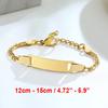 Vnox Custom Personalize Girls Name Baby Bracelet, Anti Allergy Stainless Steel Chain Adjustable, Baptism Gifts To Girls Boys