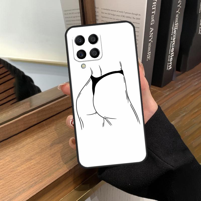 Woman Body Line Art Case For Samsung Galaxy M56 M16 M36 M33 M53 M13 M12 M32 M52 M20 M15 M55 M31 M14 M35 M34 M54
