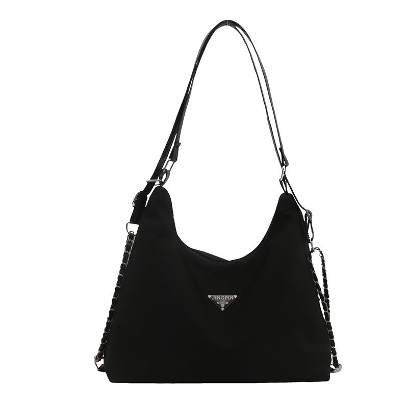 Black Travel Tote Bag for Women New Trendy and Fashionable Shoulder Bag Large Capacity Multi-purpose Crossbody Bucket Bag Backpack