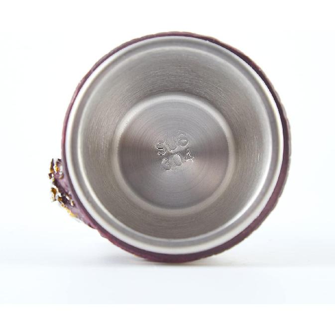 Blue Dragon Goblet Stainless Steel Dungeons and Dragons Gift Chalice Wine Goblet 7 Oz. (Blue Sword Dragon)