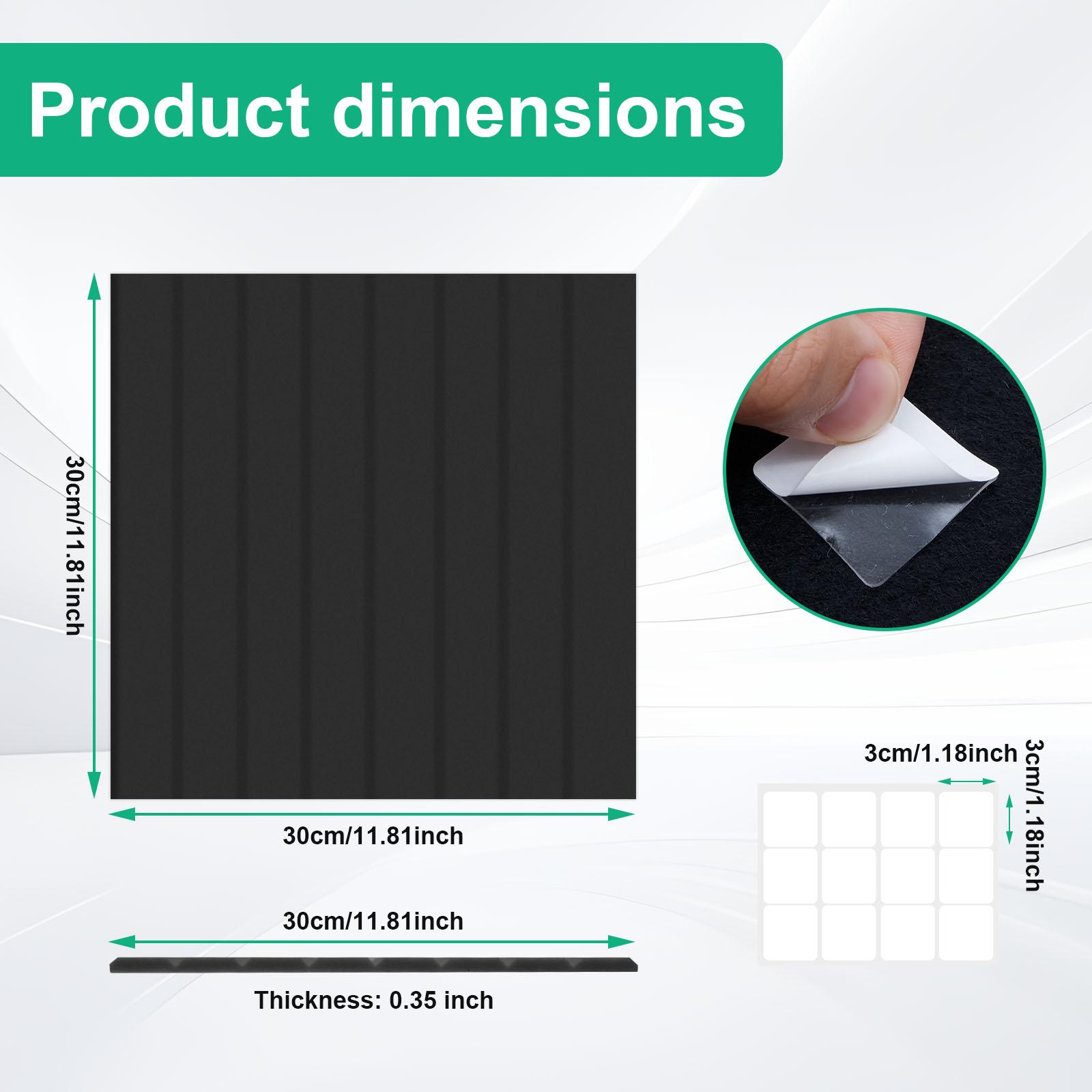 

12 Pcs Felt Bulletin Board with Removable Adhesive Tabs Decorative Felt Pin Board for Photos Memos Home and Office Decor 12pcs