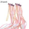24 Pack with Bells Fairy Wands Lace Ribbon Pentagram Fairy Wand Cute Ribbon Wands  Wedding