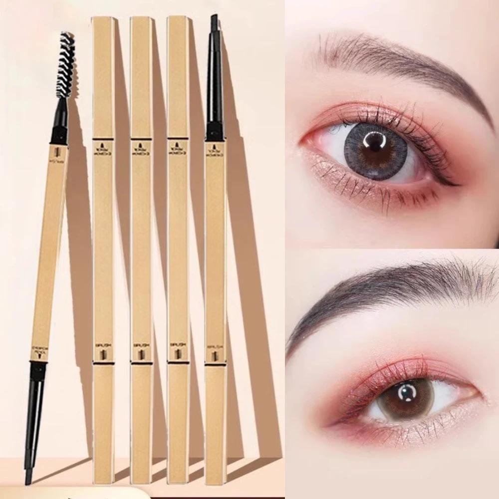 Waterproof Double Head Eyebrow Pencil with Smooth Application and Brush - Available In 5 Colors