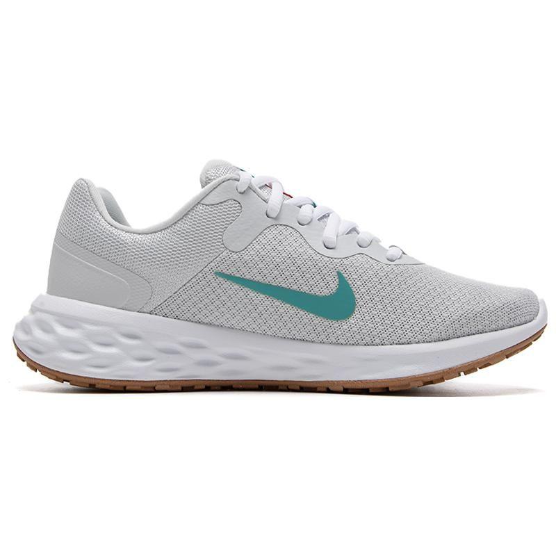 Nike Revolution 6 Amortecimento Leve Antiderrapante Respirável Cano Baixo Casual Tênis de Corrida Feminino tênis Branco Cinza DC3729-012